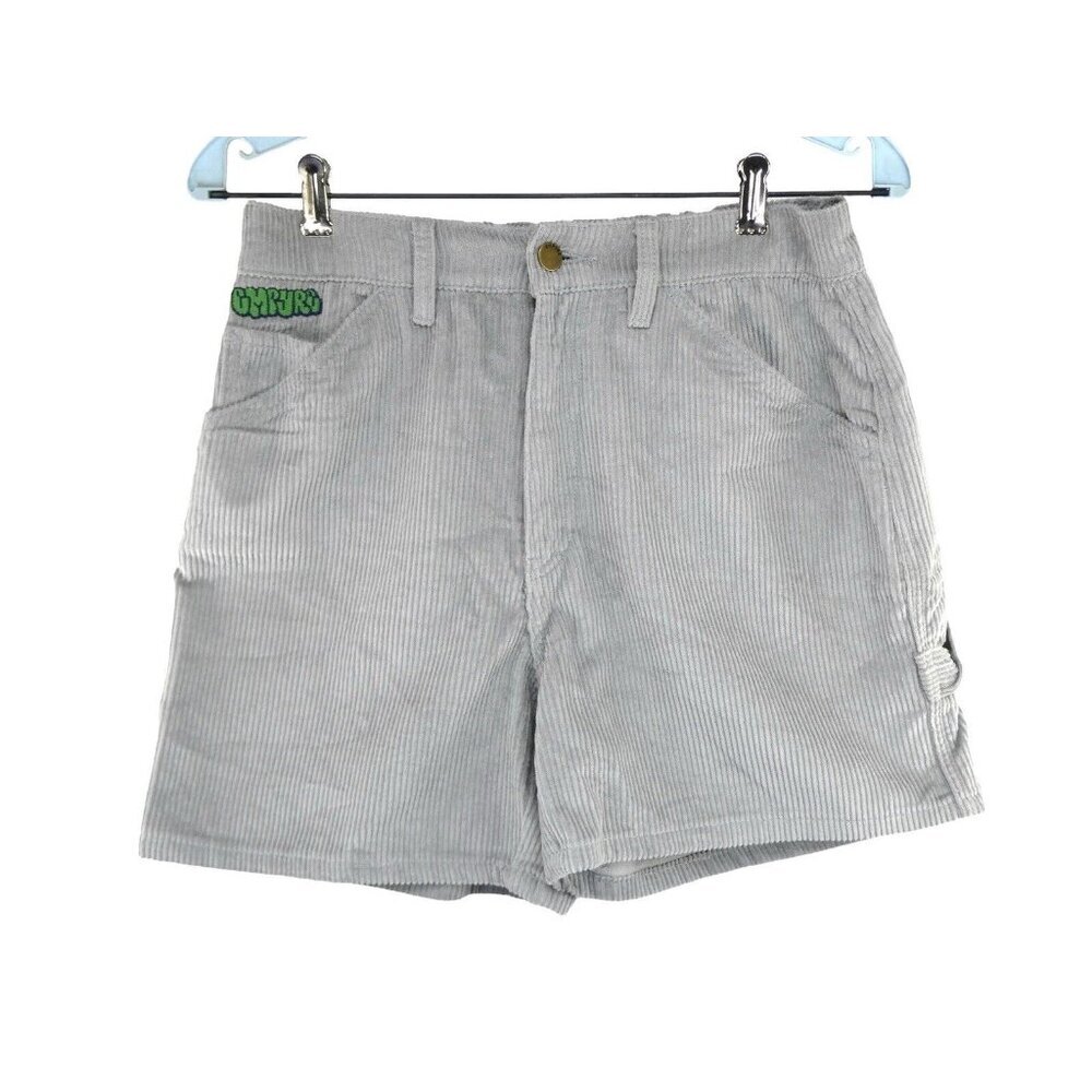 Empyre Y2K Corduroy Carpenter Laurel Shorts Womens Size M Grey